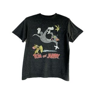 Old Navy Collectabilitees Kids Tom and Jerry Distressed Print Tee